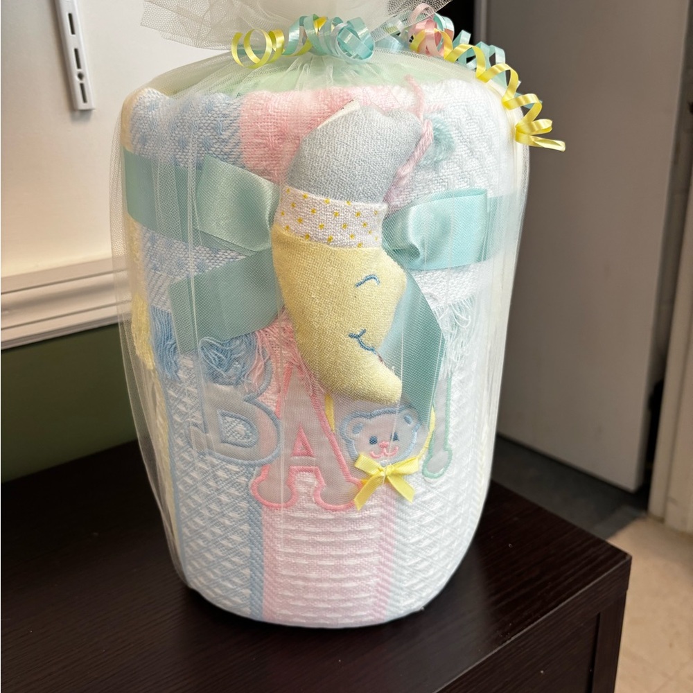 Pastel Acrylic Baby Blanket